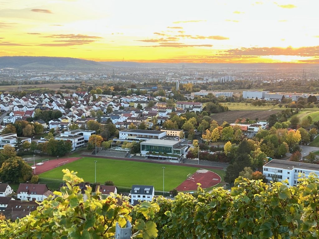 Stadion SC Korb von oben